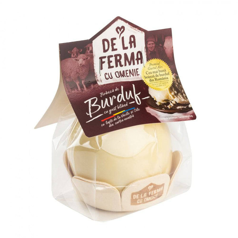 Branza de burduf cu gust bland, De la ferma 350 g